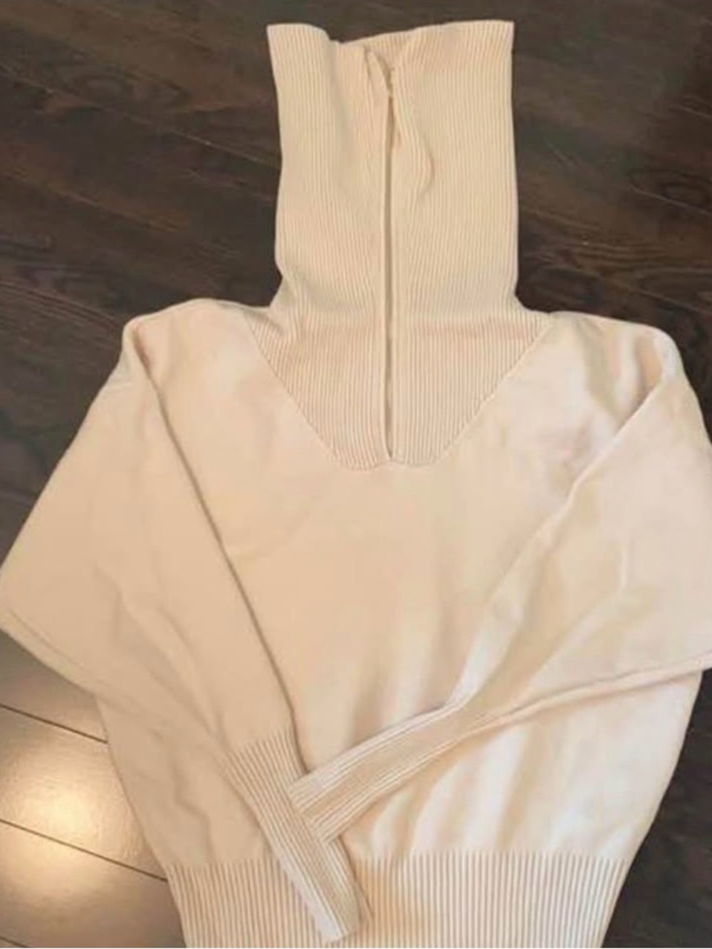ZARA Zip Neck Knit Sweater